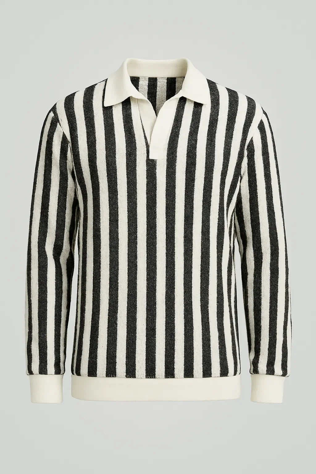 Shirt Black & Off-White Stripes - Pasand Hai