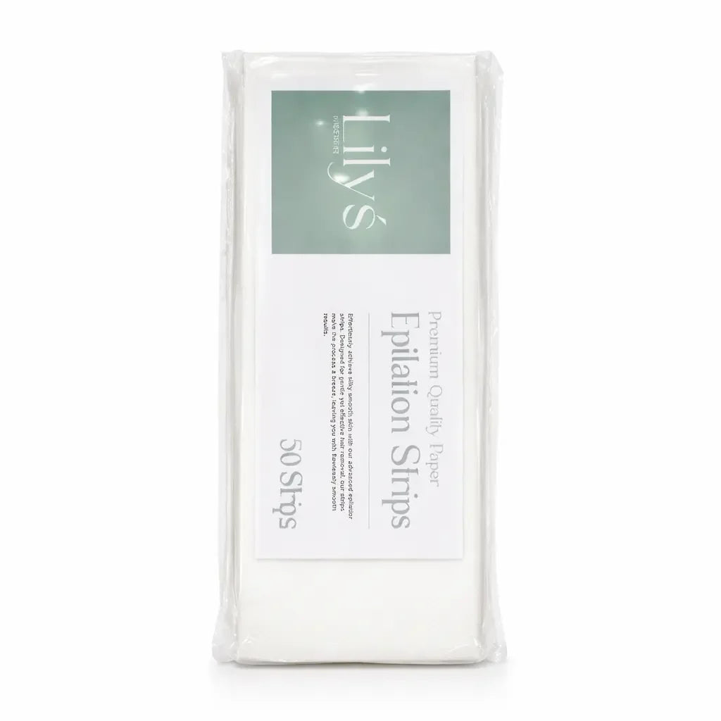 Lily's White Non-Woven Waxing Strips – 50 Pcs Pack - Pasand Hai